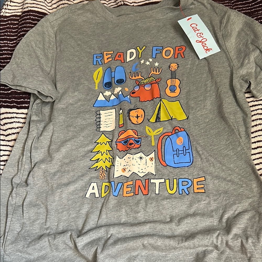 Cat & Jack Gray Adventure Kids T-Shirt